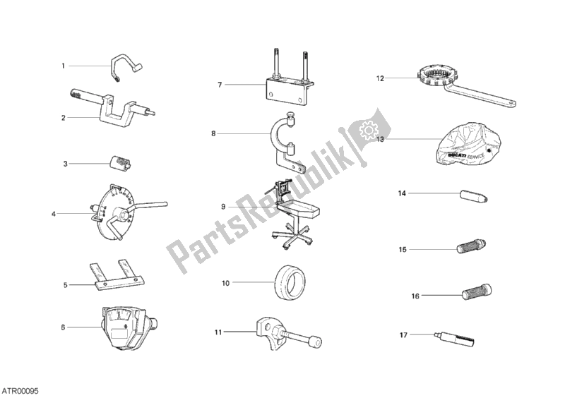 All parts for the Workshop Service Tools, Engine of the Ducati Monster S4R USA 1000 2008